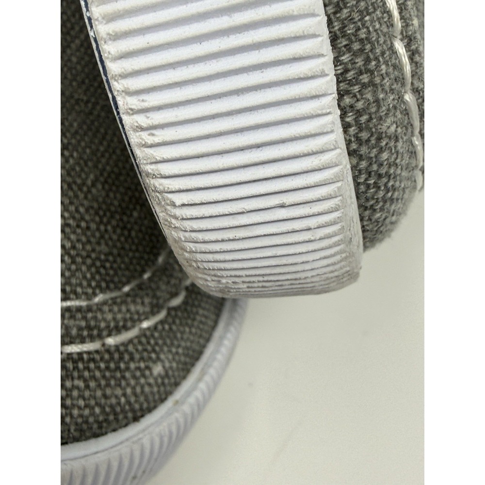 Nautica Spinnaker Kid's Boat Shoes Gray Canvas 2-Eye Size 13 - Picture 5 of 13